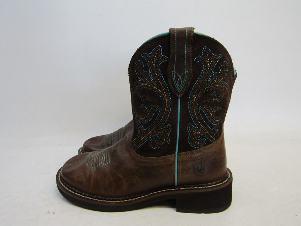 Ariat Fatbaby Womens Size 7.5 B Brown Suede Leather Cowboy Western Boots